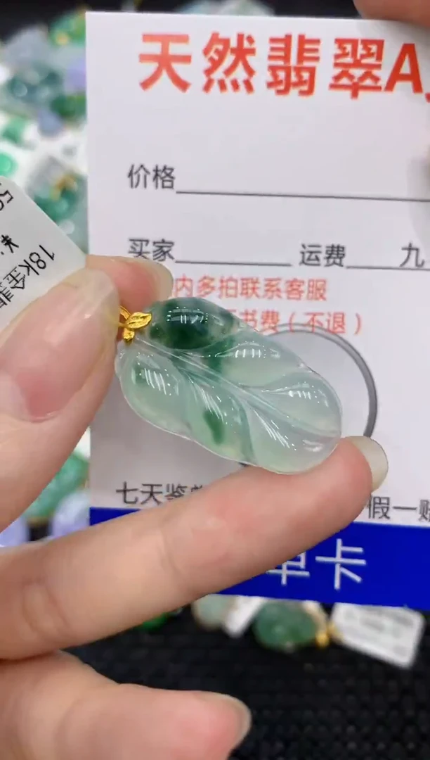 【闪购商品】翡翠颈饰18K金镶嵌8888888888