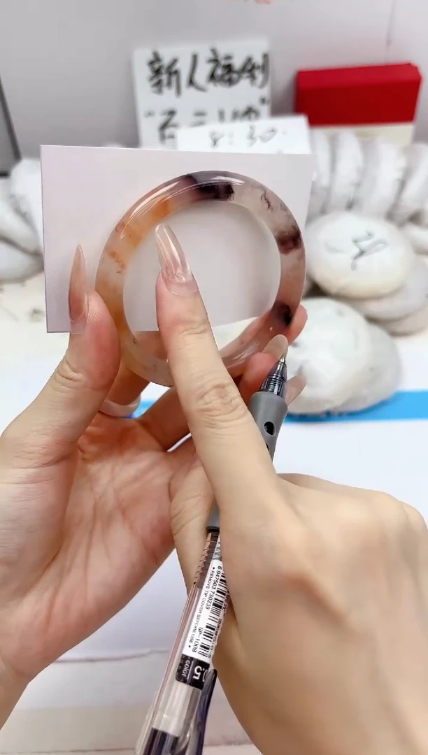 石英质玉手镯未镶嵌420-紫罗兰-圈口54