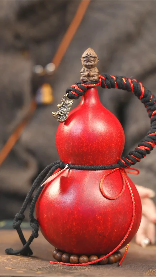 【闪购商品】XH218大漆酒葫芦不包手串及旋转底座