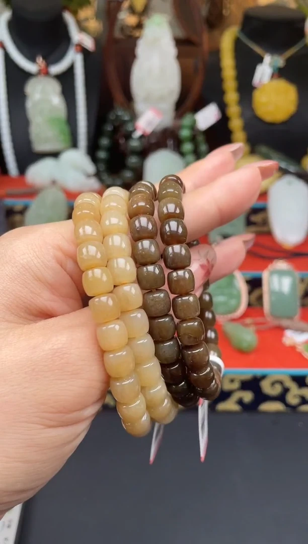 手链未镶嵌和田玉手串多样性发其一c073