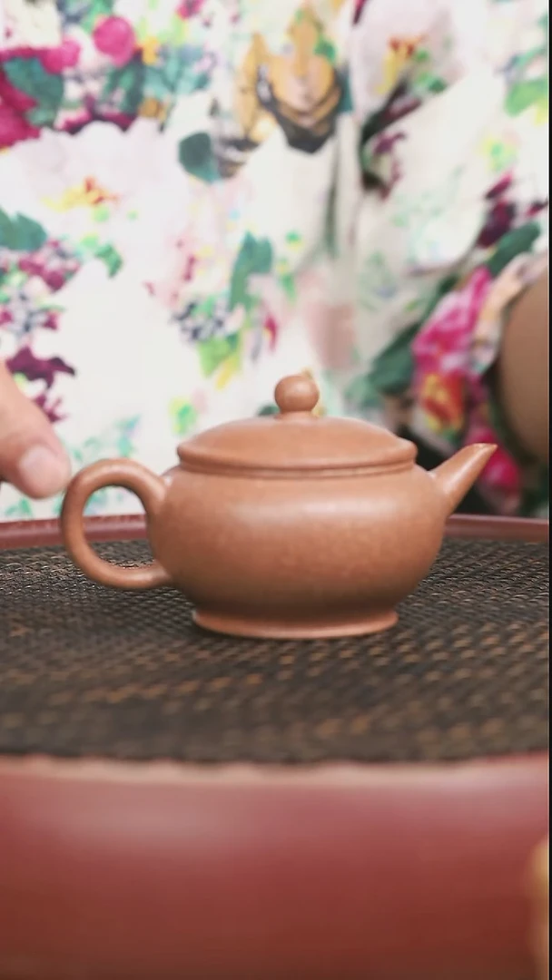 茶壶紫砂5号桃花泥水平150CC微瑕