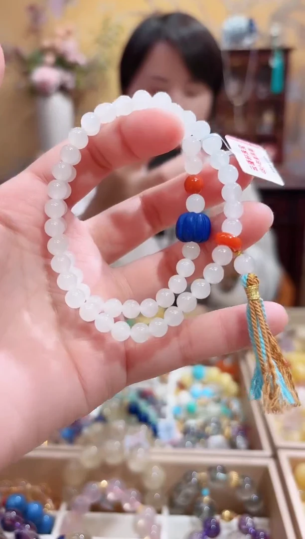 未镶嵌手串和田玉设计款珠串