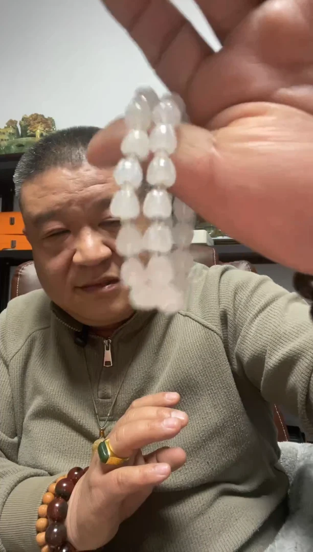 未镶嵌手串石英质玉金丝玉南瓜珠手串买一送一