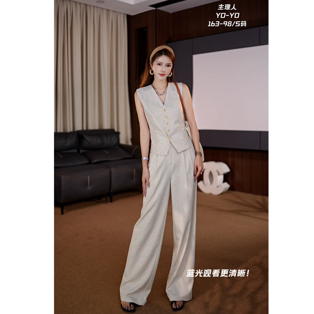 新款套装女2025初夏高定轻奢气质显瘦套装女BN25251