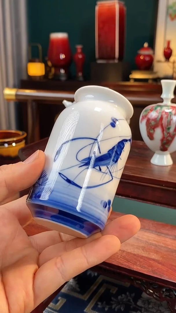 【闪购商品】摆件 纯手工手绘高白泥瓷