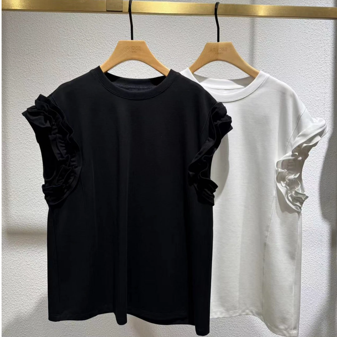 艾家商场同款6010艾家25宽松时尚短袖