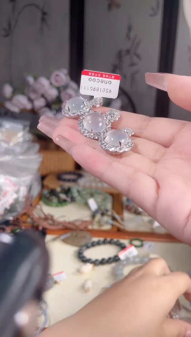 石英质玉银S925镶嵌吊坠(不含链)多样性发货其一