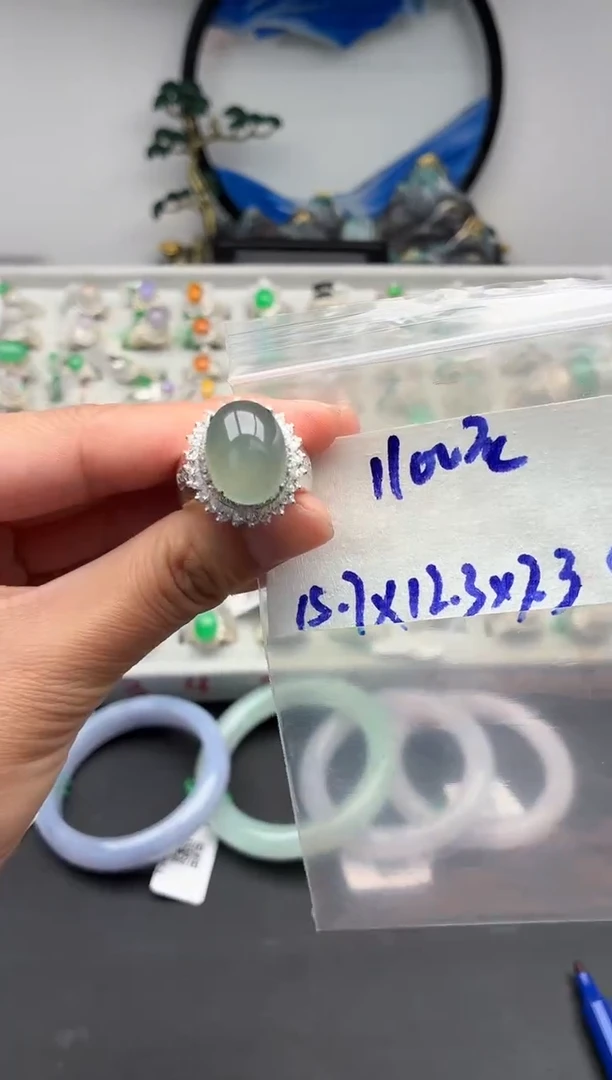 未镶嵌定制翡翠毛货需精细抛光+发货拍一发一