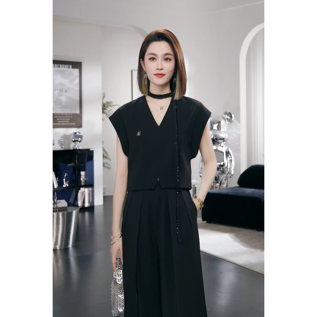 【Chanllete Meline】时尚设计感高级感轻奢气质休闲套装CM-9099