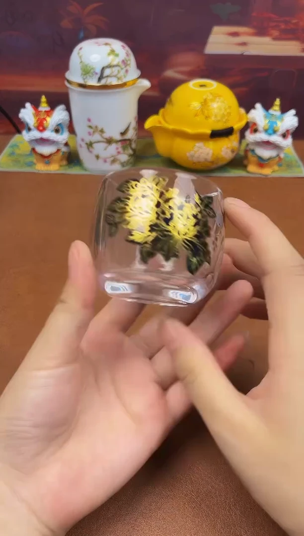 陶瓷茶具摆件旅行套组