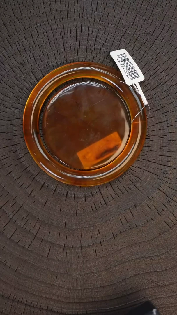裸石琥珀未镶嵌缅珀手镯 圈口60# 克重45g