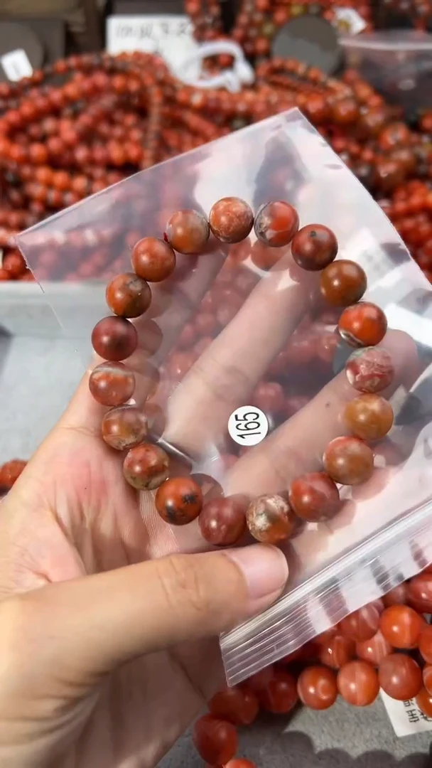 南红玛瑙手串未镶嵌11+