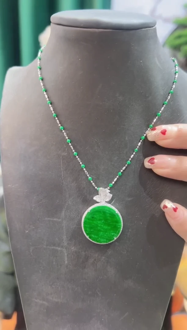 【闪购商品】翡翠颈饰银S925镶嵌888888888888