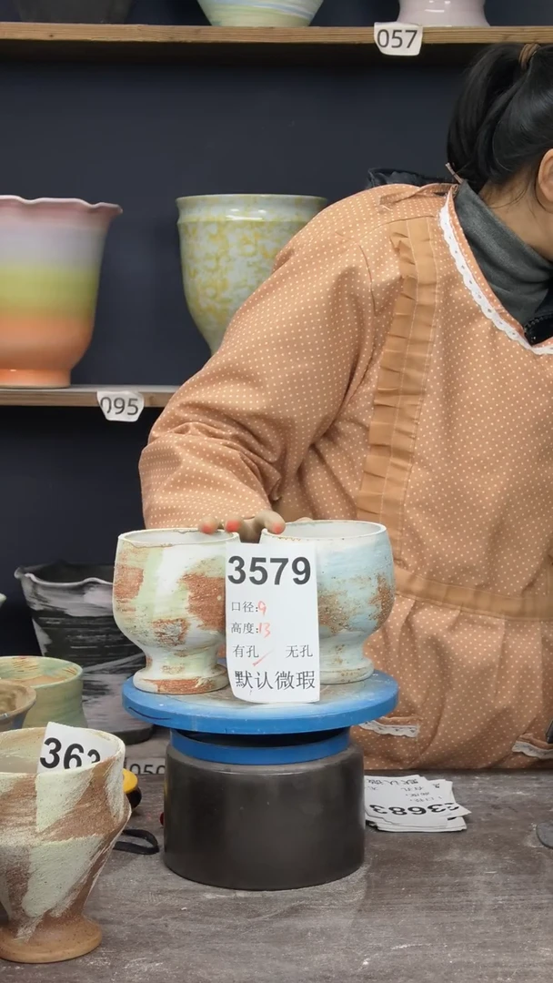 景德镇陶园花盆3579