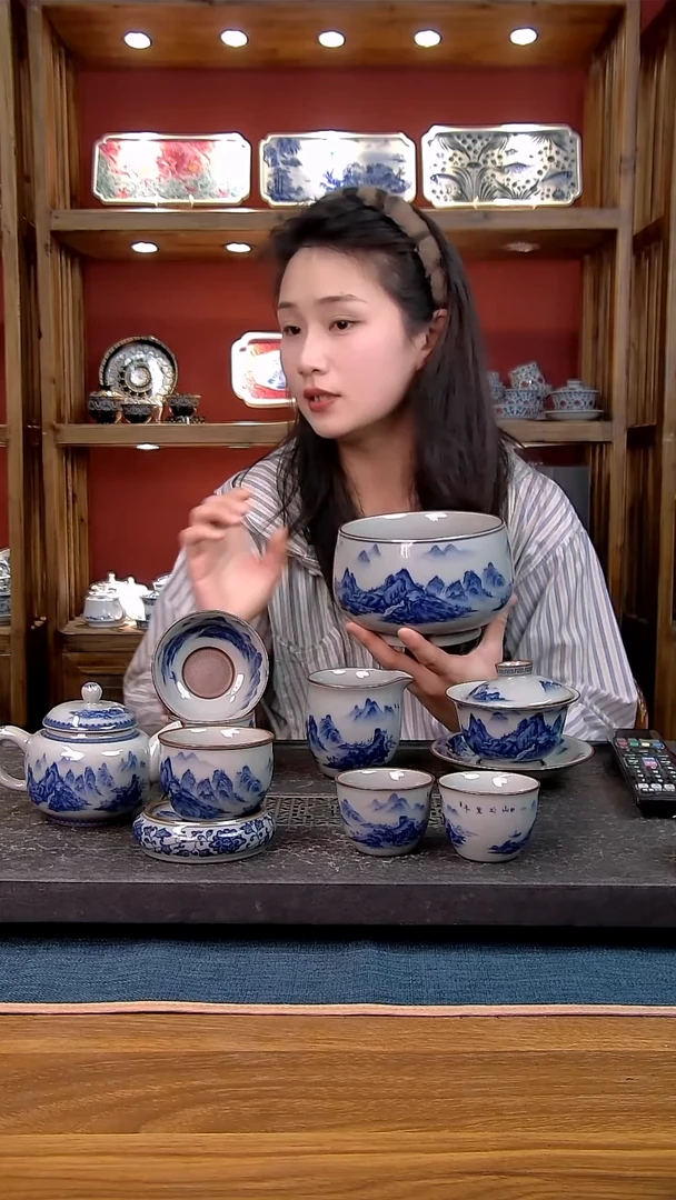 简装家用款9件套 老陶泥开片纹陶瓷茶具