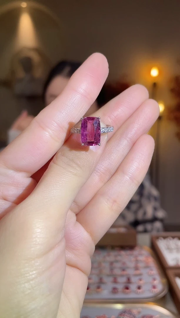 银S925镶嵌手饰碧玺手饰