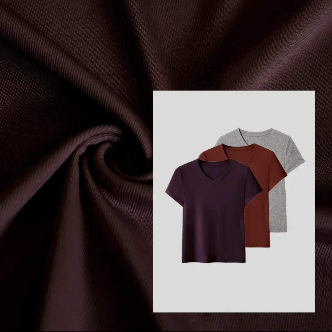 【碧海】V领 面膜T纯色短袖春夏新款2025时尚显瘦百搭T恤