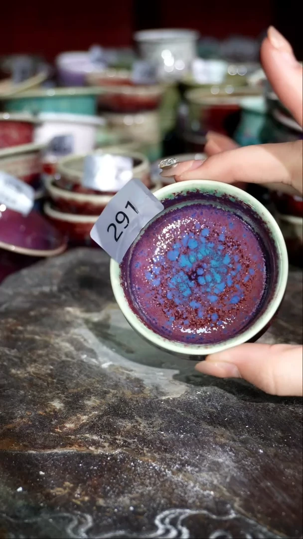 摆件精品窑变钧瓷茶器