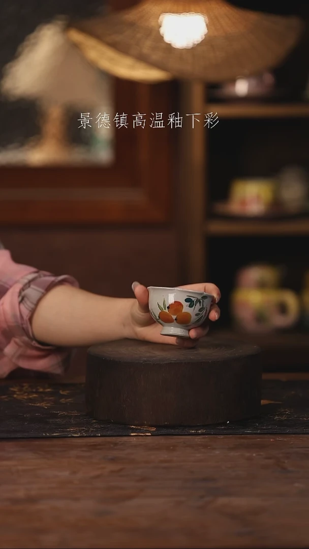 陶瓷景德镇高温釉下手绘陶瓷418