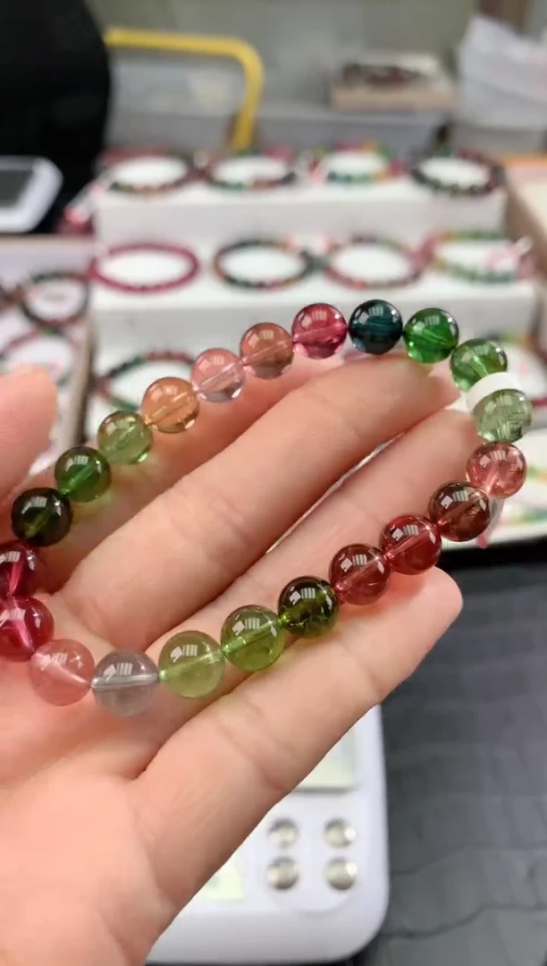 【闪购商品】碧玺手串未镶嵌多样性发一条