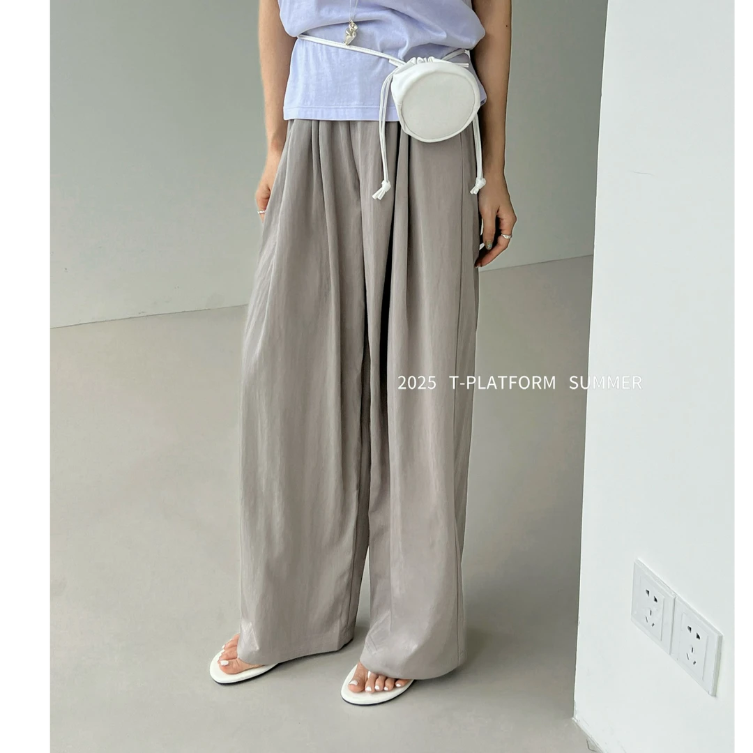 十三行T台-夏季福秒宽松净版休闲裤#15527