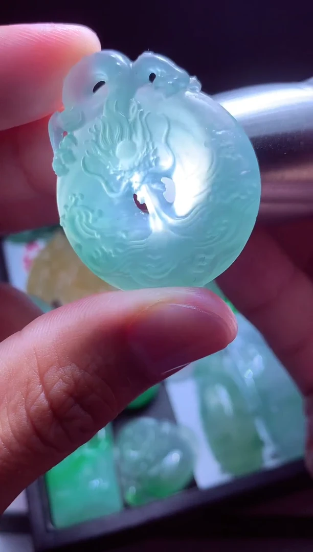 未镶嵌定制翡翠萍*# 翡翠毛货定制