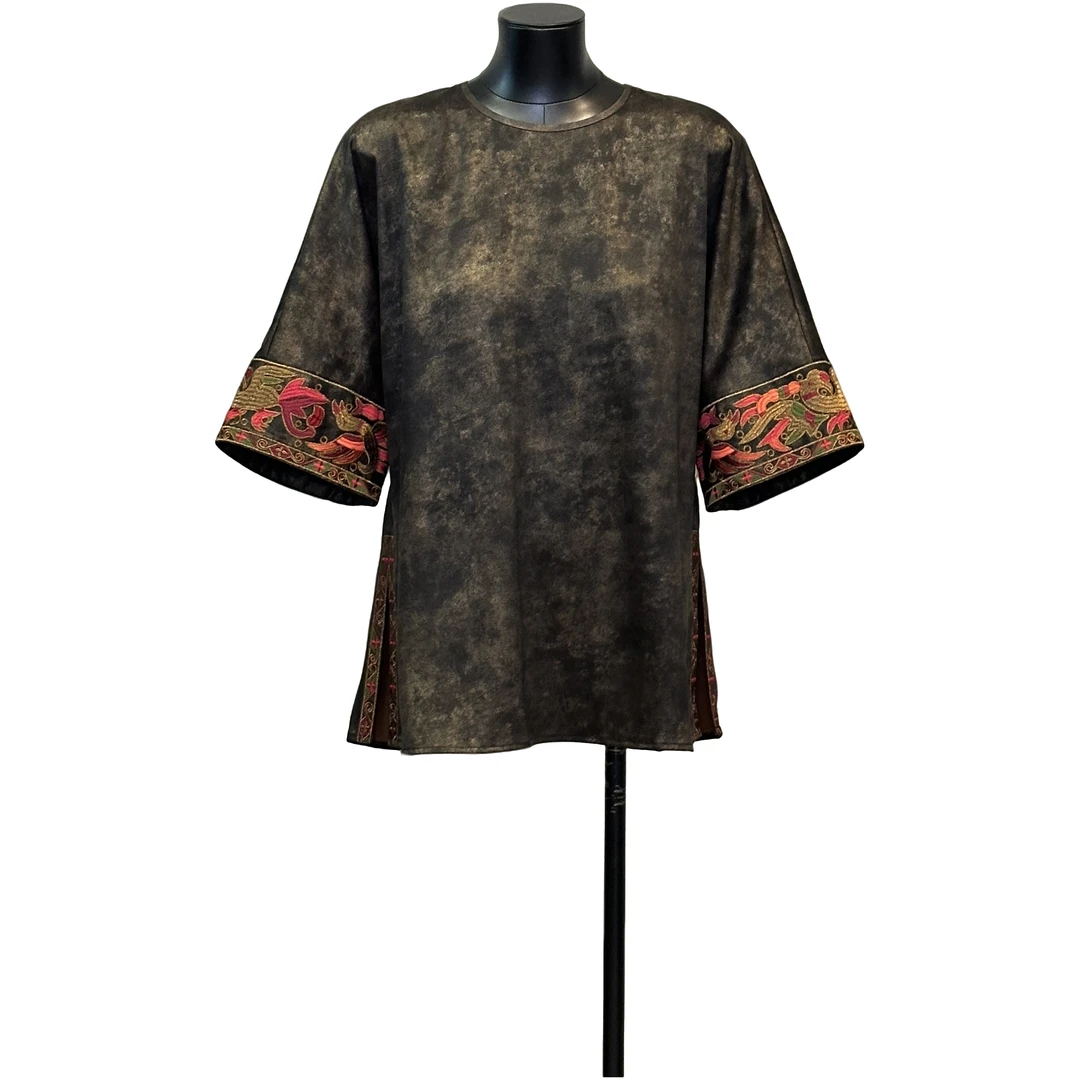 「利琪高订」国风新中式气质轻奢百搭重工衬衫上衣A6570