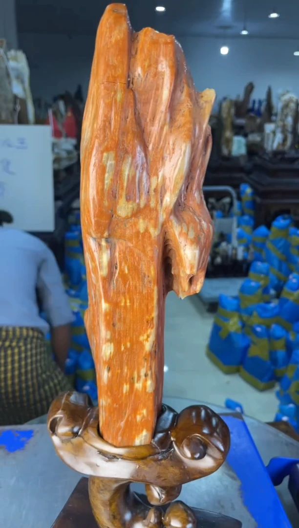 未镶嵌摆件硅化玉83