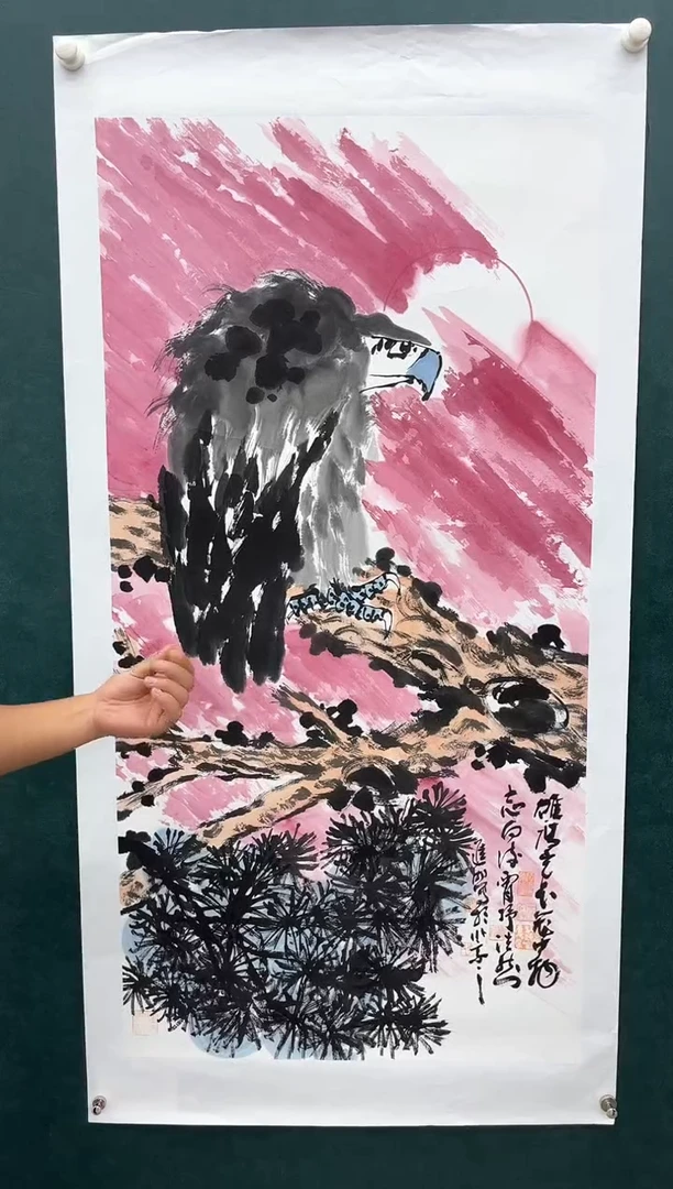 国画李进潮-8平尺-花鸟