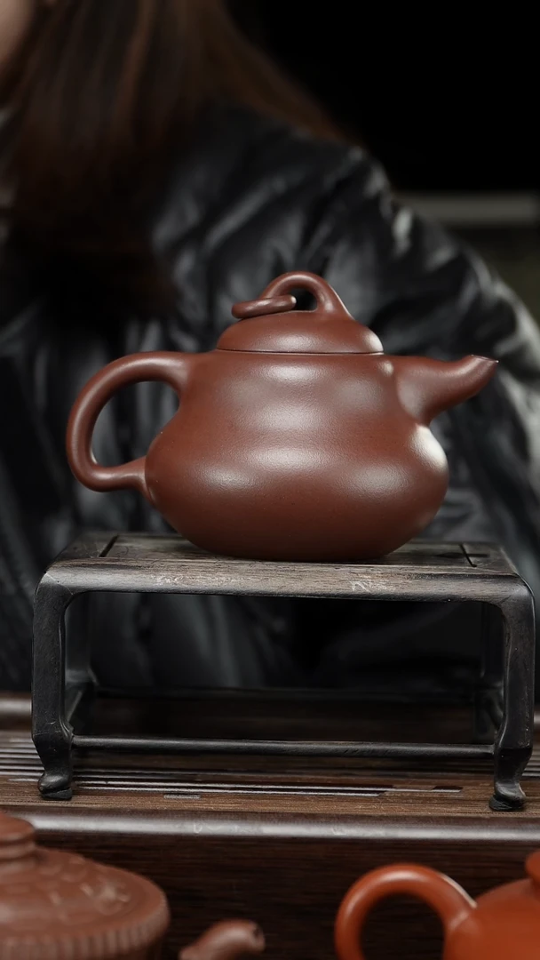 【闪购商品】紫砂茶壶葫芦 枣红泥