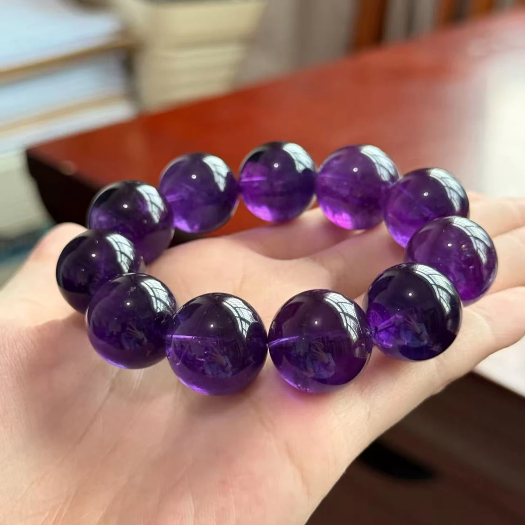 ZS024天然乌拉圭紫水晶手串时尚女款精品紫水晶手链多样性发一