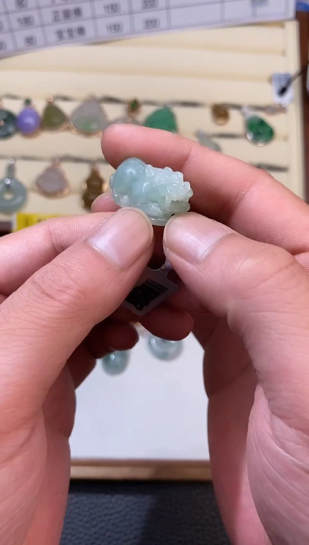 颈饰未镶嵌翡翠天然a货缅甸翡翠成品多样性发其一不含链子57