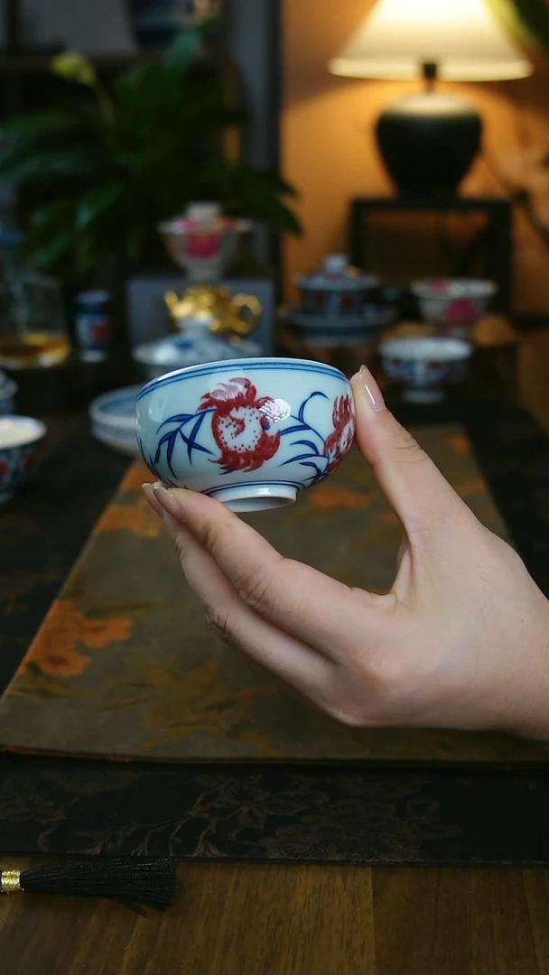 釉里红螃蟹杯1111