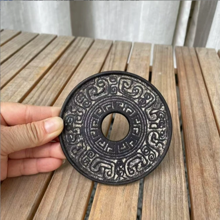 宽窄.铁白肌富贵小壶垫 直径9.5cm壶承 茶道配件