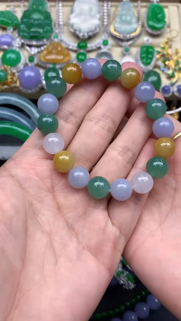 未镶嵌手链翡翠444-春日珠宝