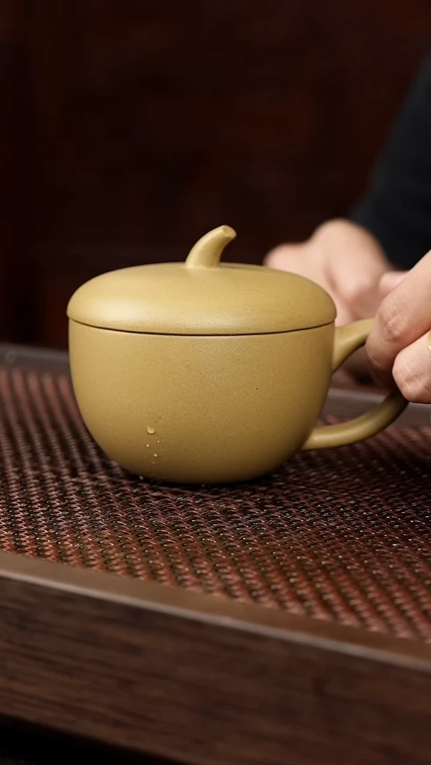 茶壶紫砂黄金段苹果盖杯