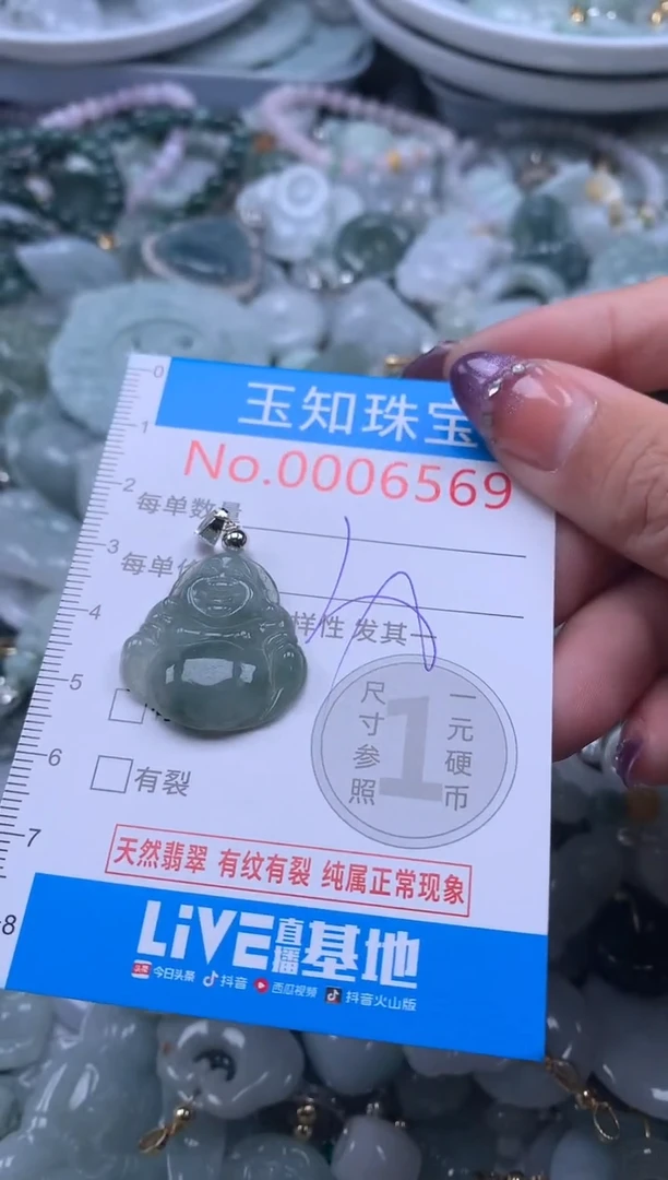 翡翠未镶嵌吊坠(不含链)6569