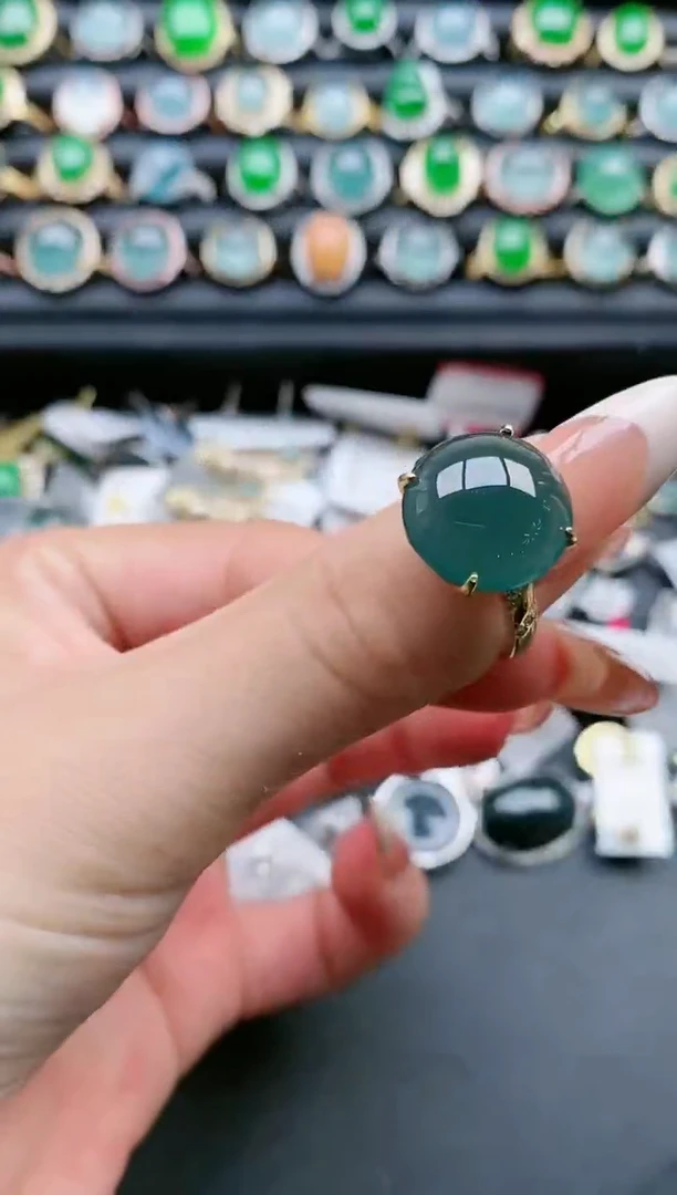 【闪购商品】翡翠戒指银S925镶嵌1111