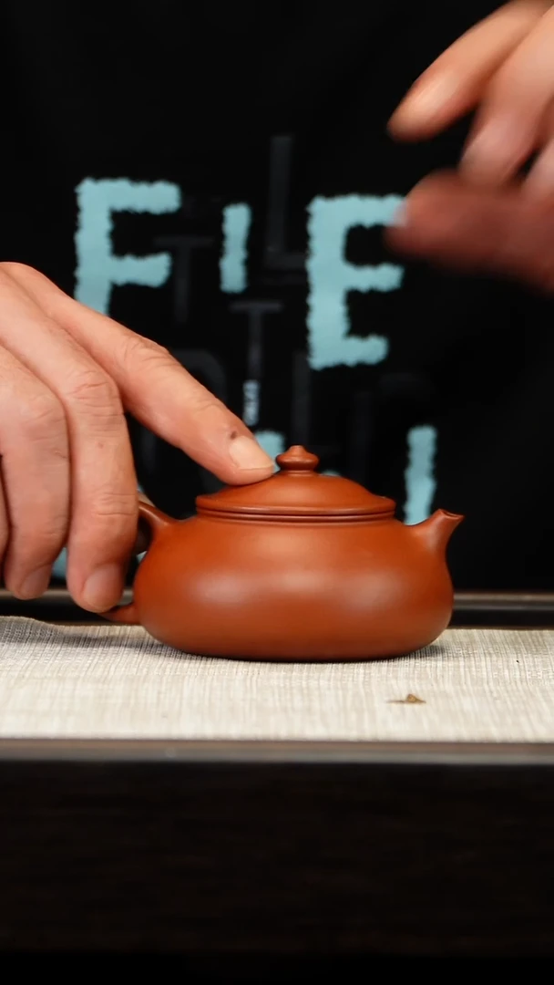 茶壶紫砂朱泥寒江