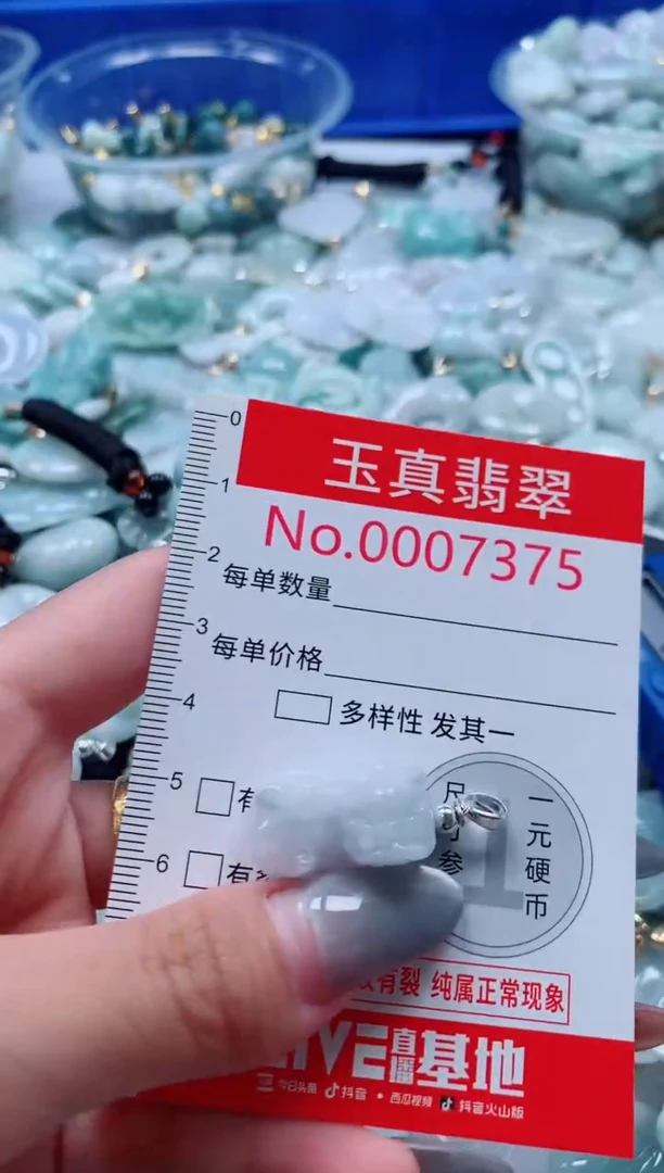 吊坠(不含链)未镶嵌翡翠7375