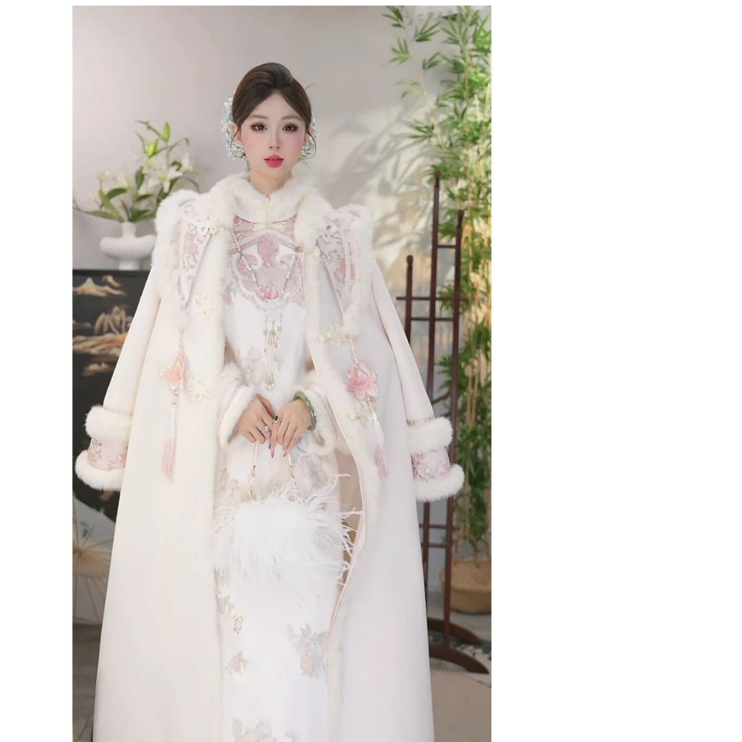 【储秋·玉露榴粉】国风新中式秋冬款国潮风加绒上衣外套（5469+5479）