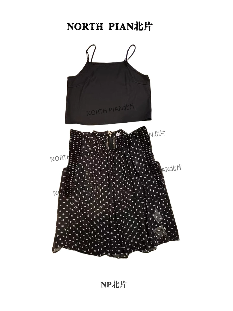 NORTH PIAN北片-荷叶袖波点法式衬衫性感百搭新款