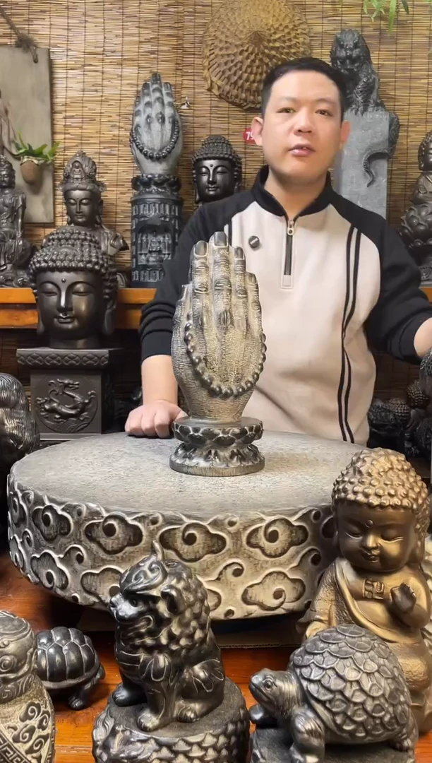 石材34佛手天然青石雕刻