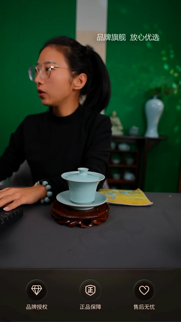 【闪购商品】一级臻稀大敞口马蹄盖碗