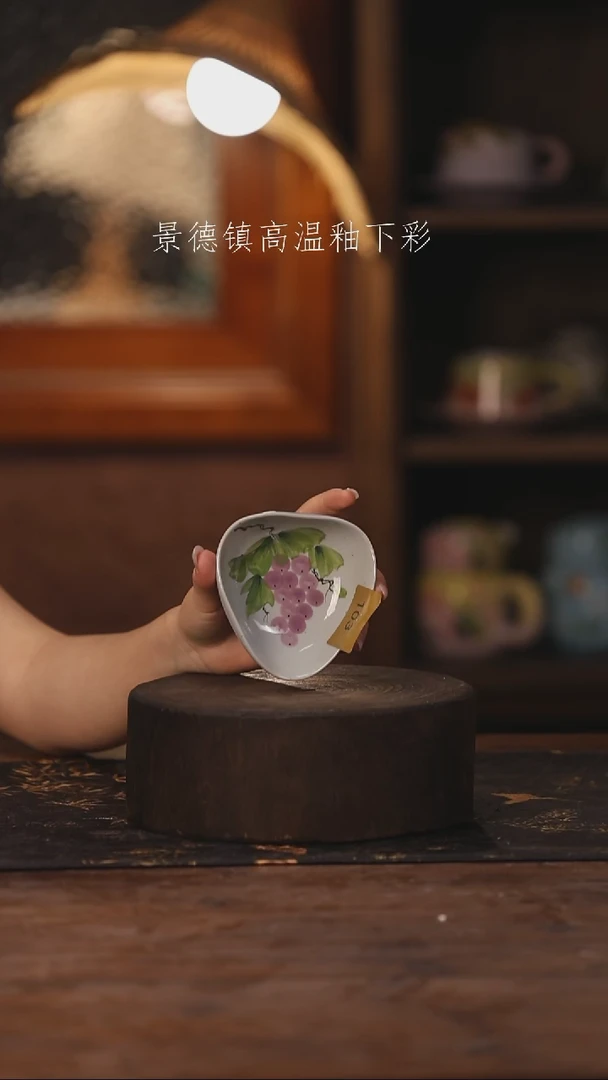 陶瓷景德镇高温釉下手绘陶瓷103