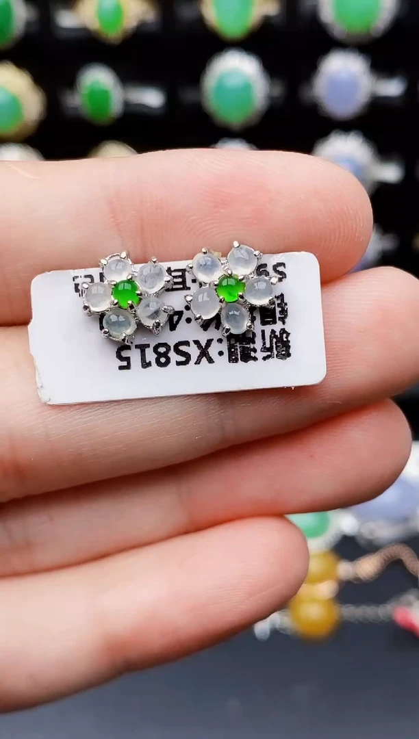 银S925镶嵌戒指翡翠1181