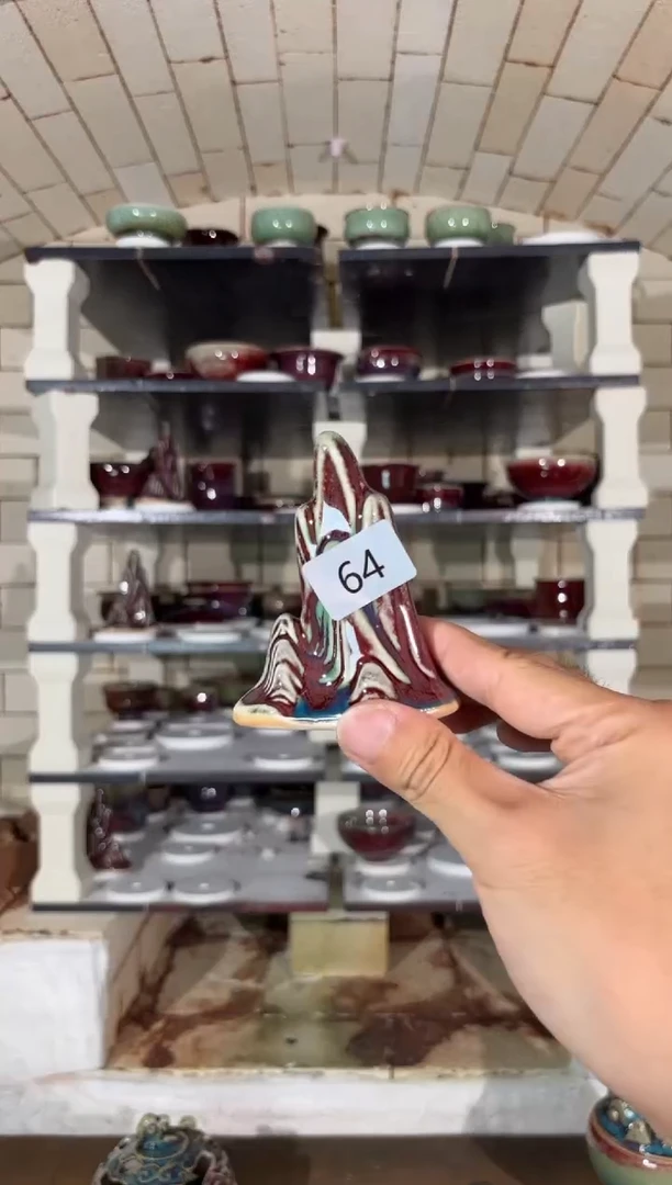 摆件精品窑变钧瓷茶器