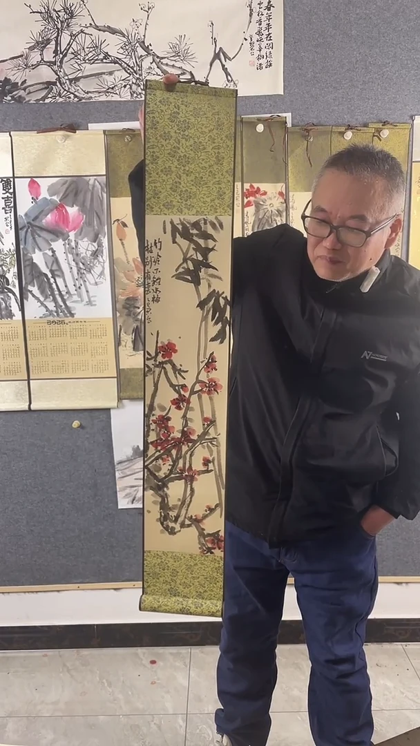 书法手写手绘-15*90卷轴