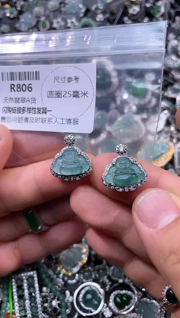 【闪购商品】翡翠颈饰未镶嵌R806多样性发其一