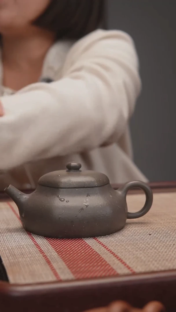茶壶紫砂微瑕天青六方静乐200cc不退不换